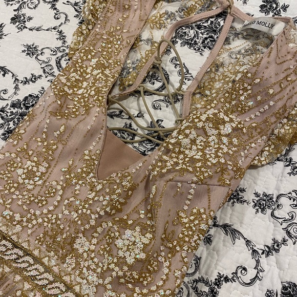 Hello Molly Dresses | Hello Molly Gold On The Ceiling Dress | Poshmark